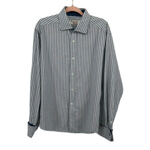 Original Penguin Black and White Casual Button Down Shirt Size X-Large